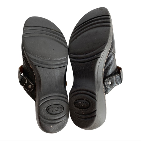Canyon River Blues Leather Clogs Sz 8 - Picture 9 of 10